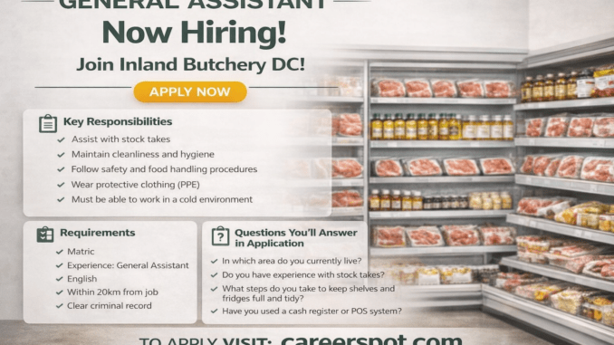 Foods Lover’s Market General Assistant job opportunity in Midrand Gauteng with duties requirements and how to apply