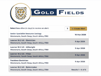 Gold Fields mining internship learners training underground in South Africa
